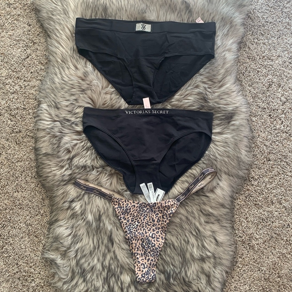 Shine Rhinestone Victoria’s Secret New With Tags Panty Bundle!